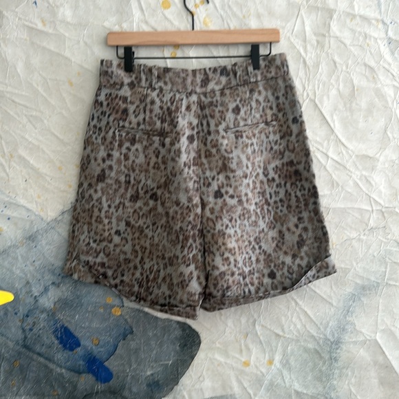 Iro Animal Print Shorts sz 40 - Picture 5 of 10